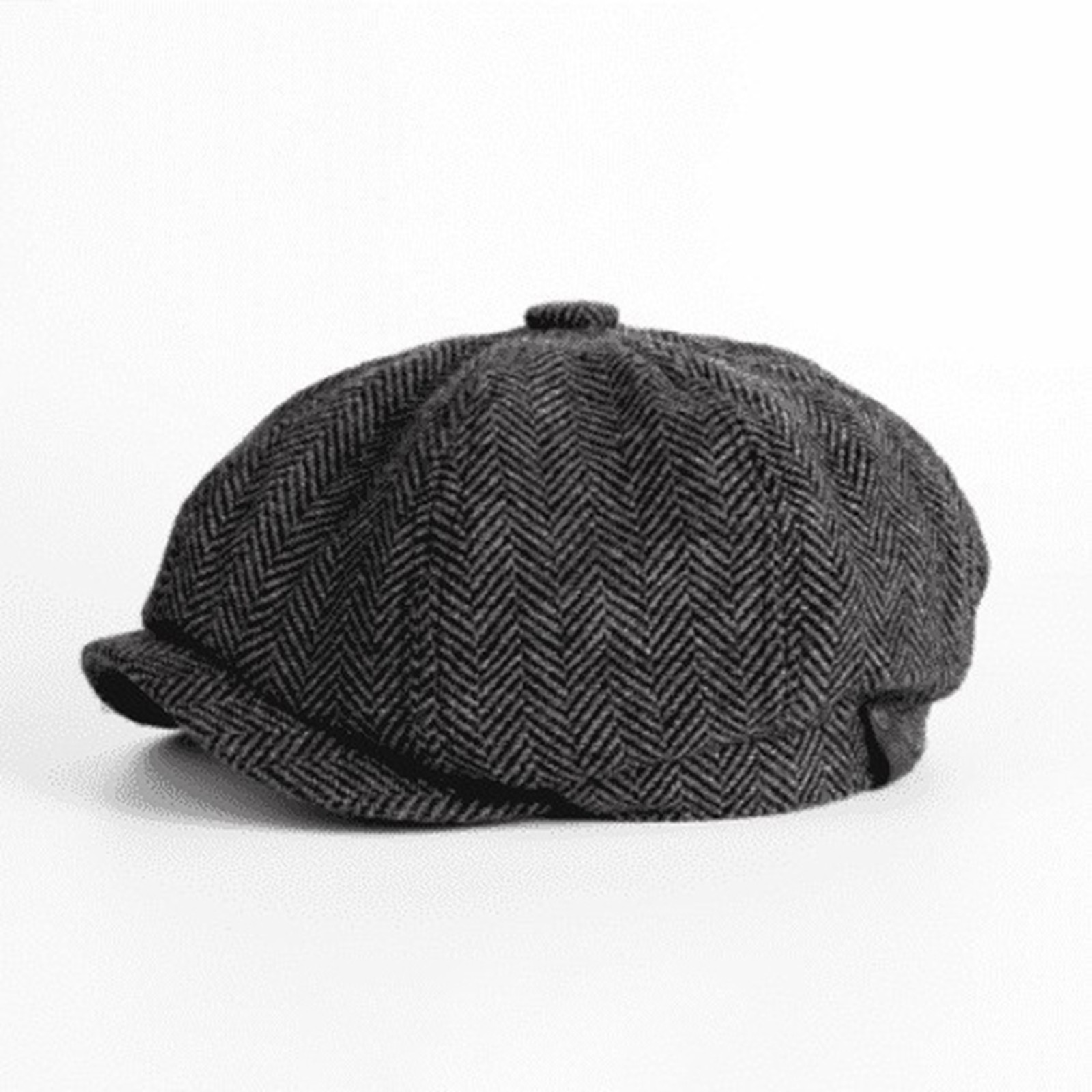 thumbnail image 4 of Boina unisex de color liso estilo retro británico - Gorro informal de spandex para todas las estaciones, tallas S-XL, 4 of 4